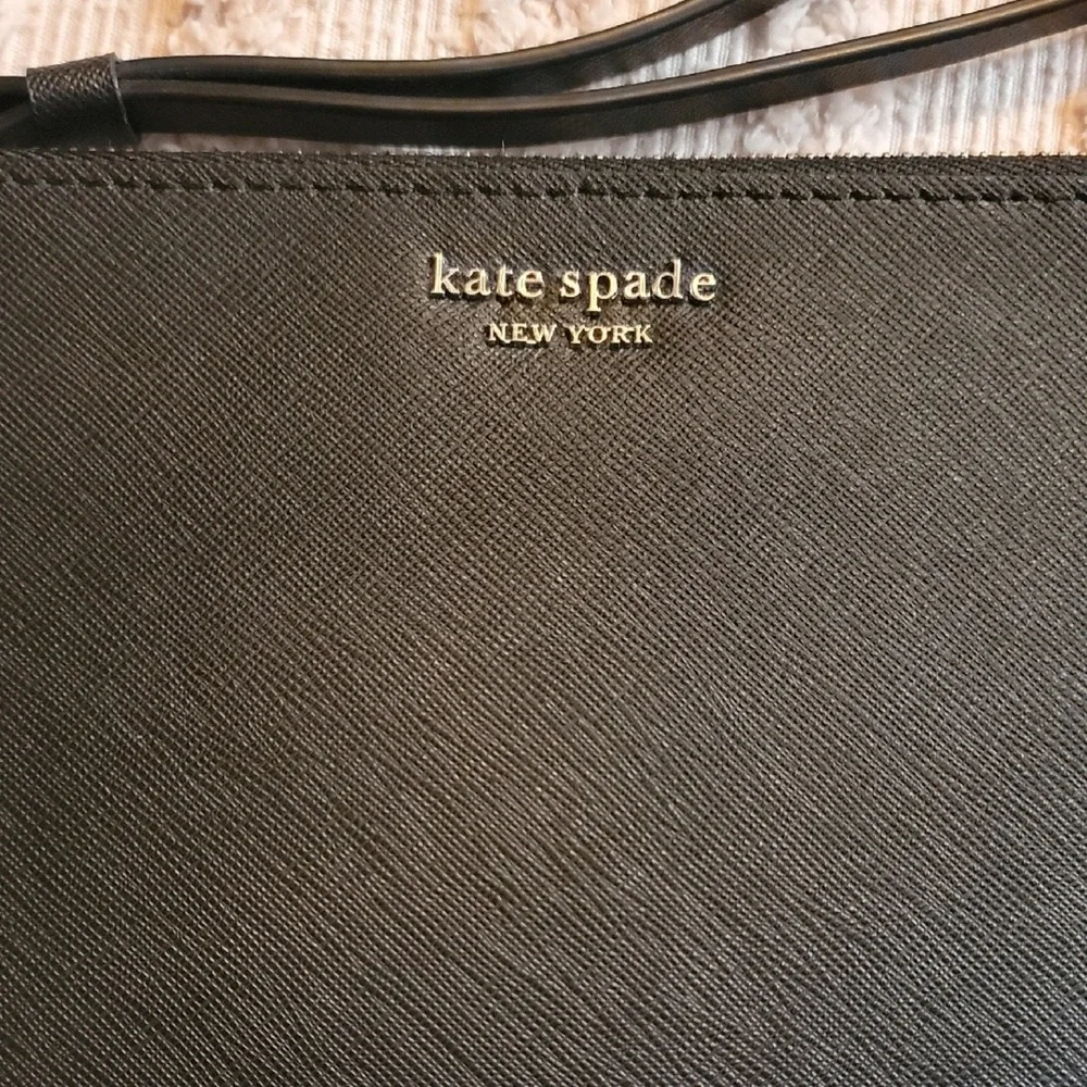 Kate Spade Black Leather Wristlet